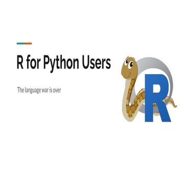 R for Python Users | PPT