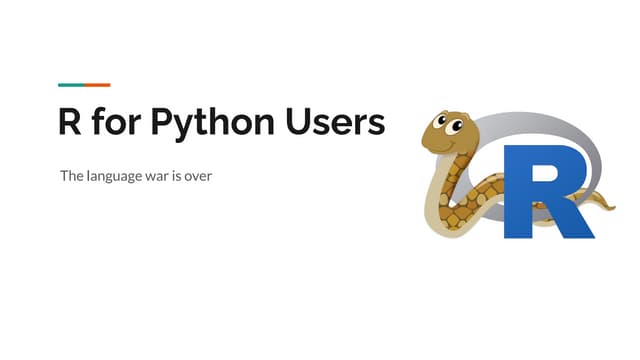 R for Python Users
