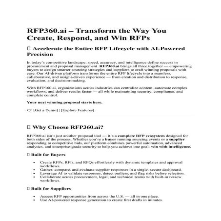 Rfp management for healthcare standardize & streamline your rfp process ...