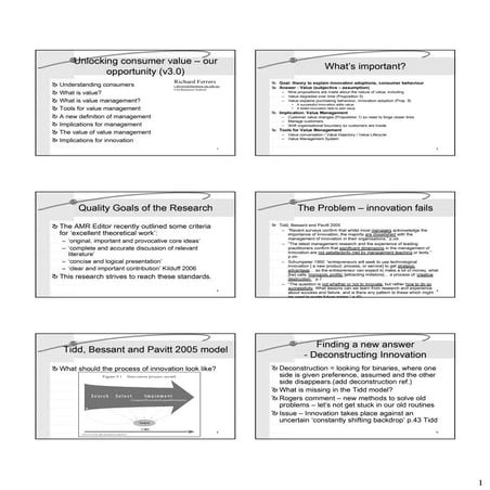 Unlocking 3G Consumer Value - our opportunity (2006)