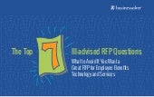 The Top 7 Ill-advised RFP Questions