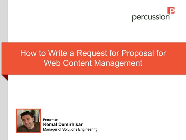 How to Write a Request for Proposal (RFP) for Web Content Management