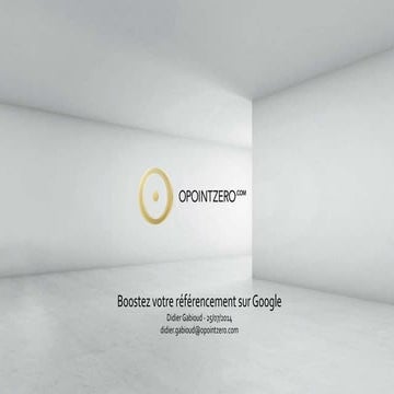 Séminaire Boostez votre référencement sur Google