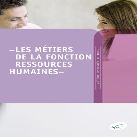 Etude Apec - Référentiel des métiers cadres des ressources humaines