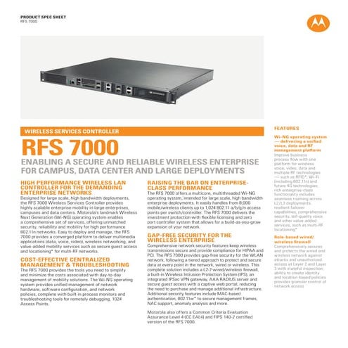 Rfs7000 spec sheet