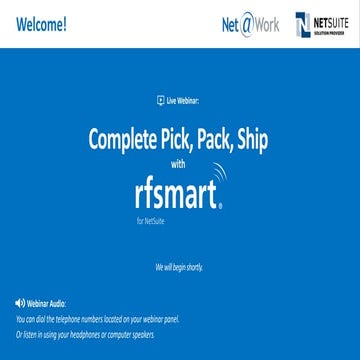 Pick, Pack, Ship Automation with RF-SMART