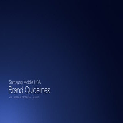 Samsung Mobile Phone presentation