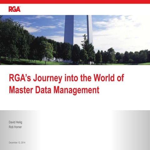 RGA Master Data Management at TDWI St. Louis