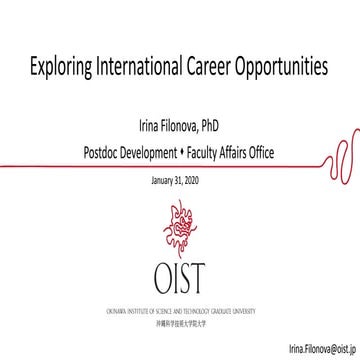 Exploring International Career Opportunities. Regional GCC. Feb 2020