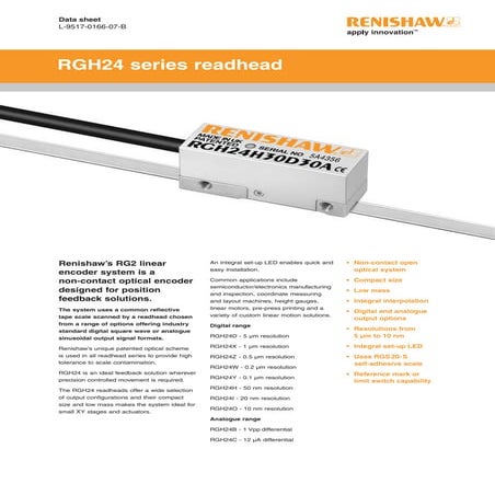 Rgh24 series readhead_data_sheet