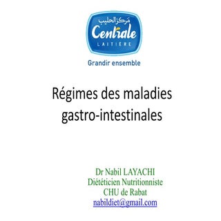 Régime des maladies gastro-intestin...