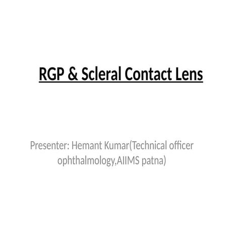 RGP Fitting | PPTX