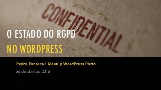 O estado do RGPD no WordPress