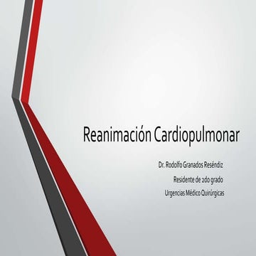 Reanimación Cardiopulmonar RCP Urgencias