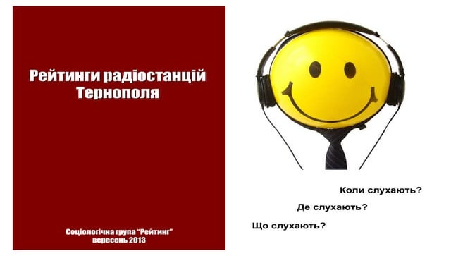 Рейтинги радіостанцій Тернополя: вересень 2013