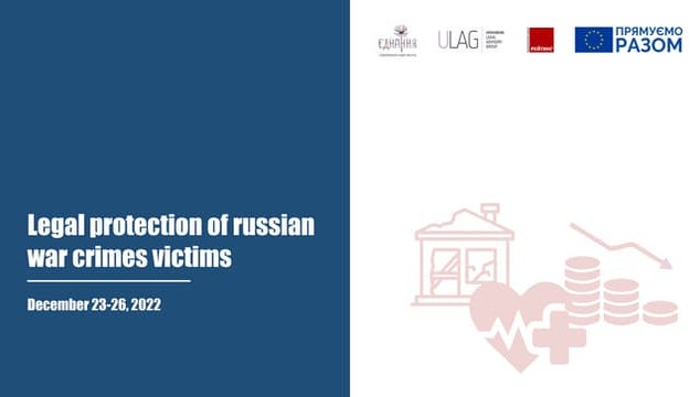 Legal protection of victims from the war crimes of Russia
