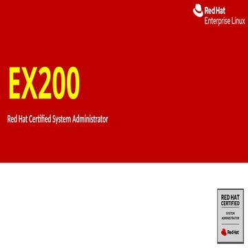 Red Hat administration 1-  Admin 1 do124