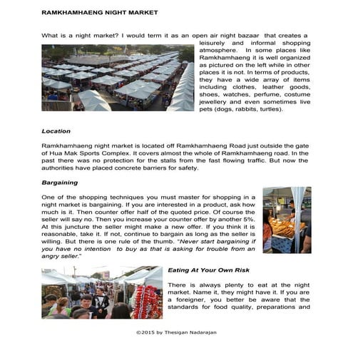 Rhamkhamhaeng night market