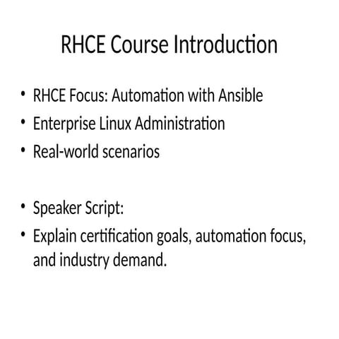 EX294:- RedHat Certified Engineer (RHCE) | PDF