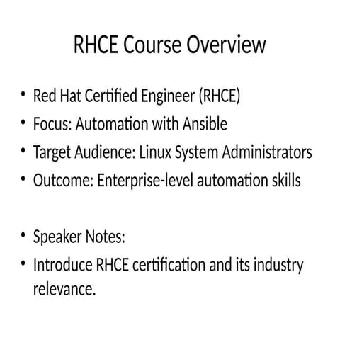 EX294:- RedHat Certified Engineer (RHCE) | PDF