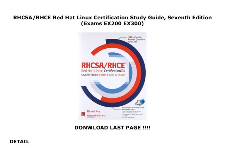 Rhcsa rhce red hat linux certification study guide seventh edition
