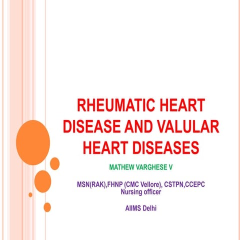 RHD- Rheumatic Heart Disease , VHD - Valvular Heart Disease 