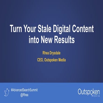 Rhea Drysdale - Advanced Search Summit Napa 2019