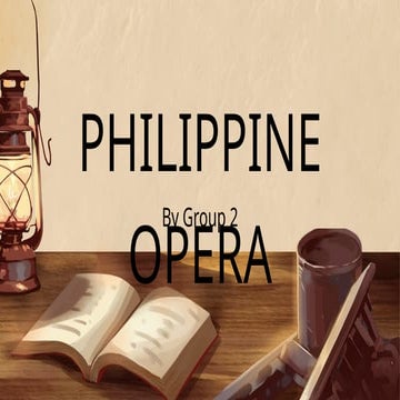 Philippine opera, sandugung panaguinip M | PPTX