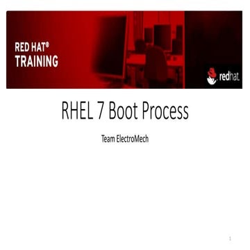 Rhel 7/CentOS 7 boot process