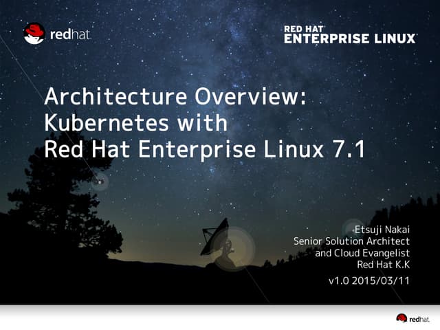 Architecture Overview: Kubernetes w...