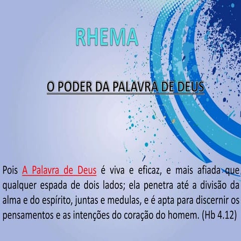 RHEMA - O poder da Palavra