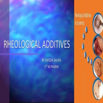 Rheological additives