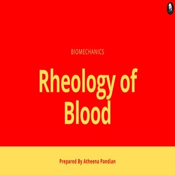 Rheological Properties of blood