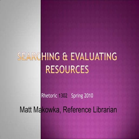 Rhet 1302   Spring 2010