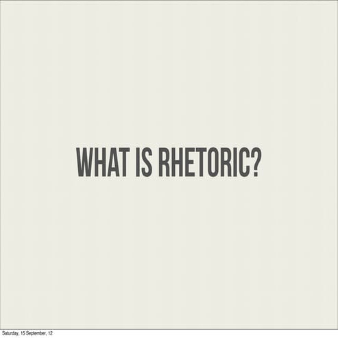 Rhetoric