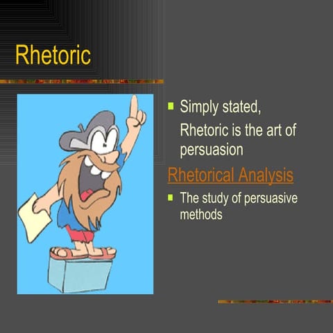 Rhetorical analysis