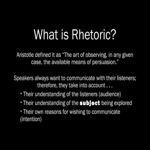 Rhetorical modes