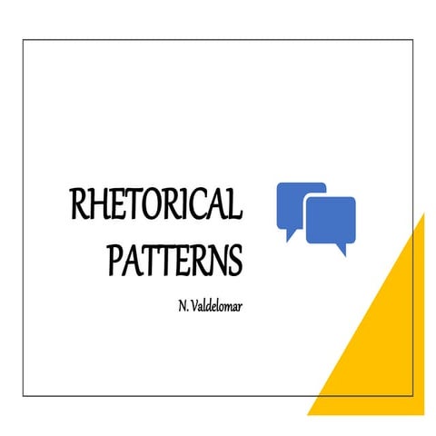 Rhetorical patterns
