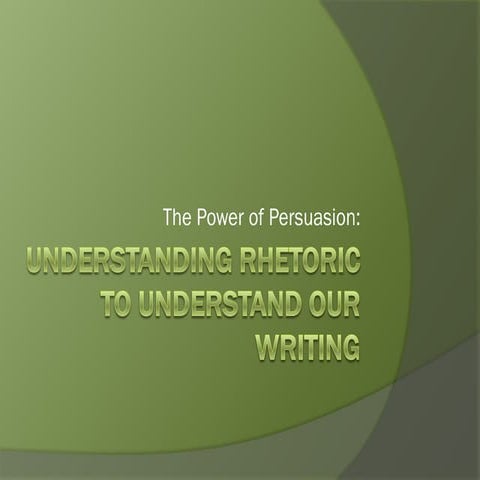 Rhetoric presentation