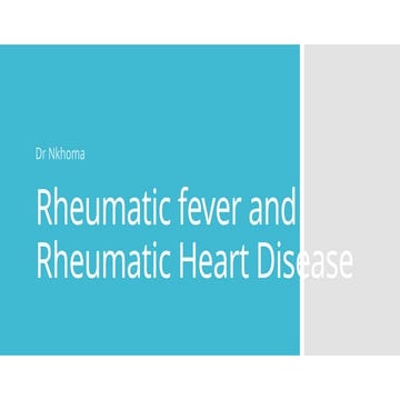 Rheumatic fever and Rheumatic Heart Disease.pptx