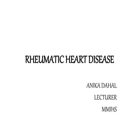 Rheumatic heart disease
