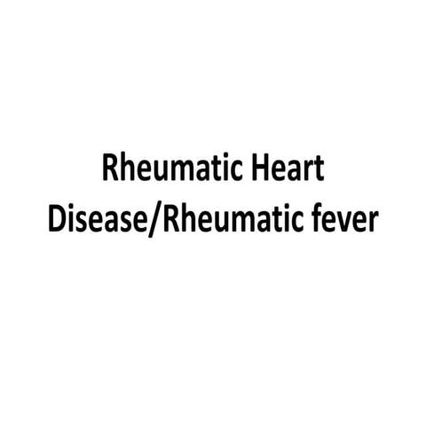 Rheumatic heart disease sushila