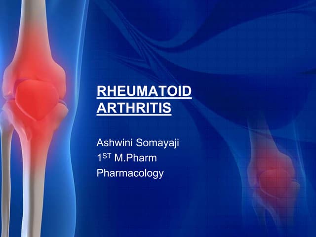 Pathophysiology of Rheumatoid Arthritis | PPTX