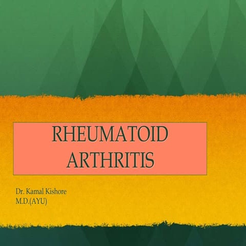 Rheumatoid arthritis 
