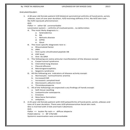 Rheumatology | PDF