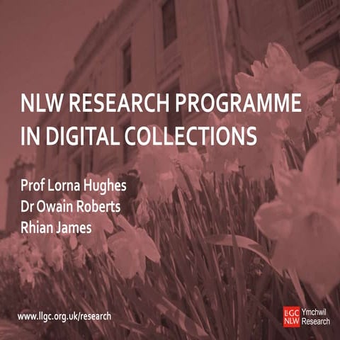 Rhian James, National Library of Wales #RLUK14