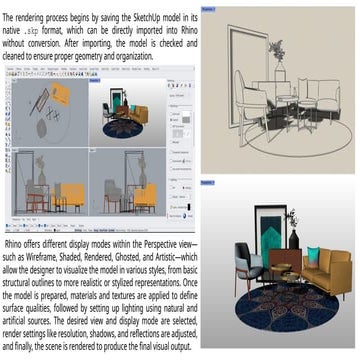 Comprehensive Guide to Rendering SketchUp Models in Rhino | PPTX