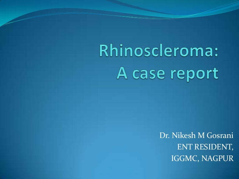 Rhinoscleroma