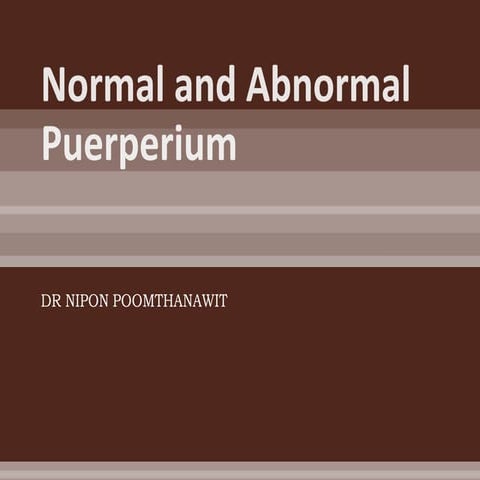 020 normal and abnormal puerperium 2