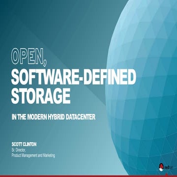 Red Hat Open Software Defined Storage